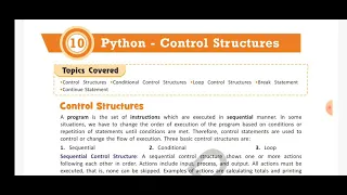 Python - Control structures last part