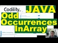 Codility OddOccurrencesInArray