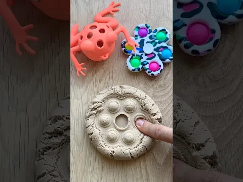 Kinetic Sand Popit fidgets! 🎉🎉🎉 #satisfying #popit #asmr #viral  #shortsfeed