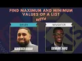CodeWars Kata - Find Maximum and Minimum Values of A List