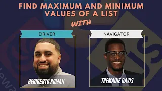 CodeWars Kata - Find Maximum and Minimum Values of A List