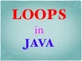 Loops in Java Loops in Java for Beginners Java Loops Loops in Java in hindi