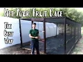 How to build a fruit cage Brassica net house - Protect your crop from birds butterflies