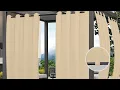Transform Your Outdoors Waterproof Windproof Outdoor Curtains for Patio Gazebo