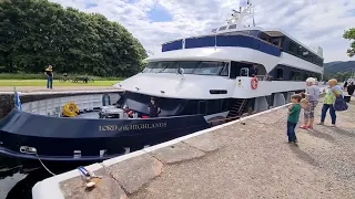 19.7.26 A very big boat in the lock. (I came back to the green)