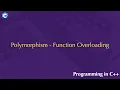 Polymorphism-Function Overloading