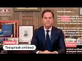 De verstopte boodschap in Ruttes lockdown-speech