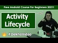 Android activity Activity Lifecycle Android Tutorials in Hindi