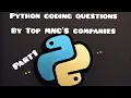 Frequently Asked Python Coding Questions in Technical Interviews Python coding Interview Questions