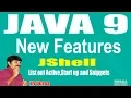 Java 9 New Features JShell Session - 8 List out Active Start up and Snippets by Durgasir