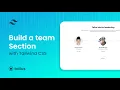 How to build a team section with tailwindcss
