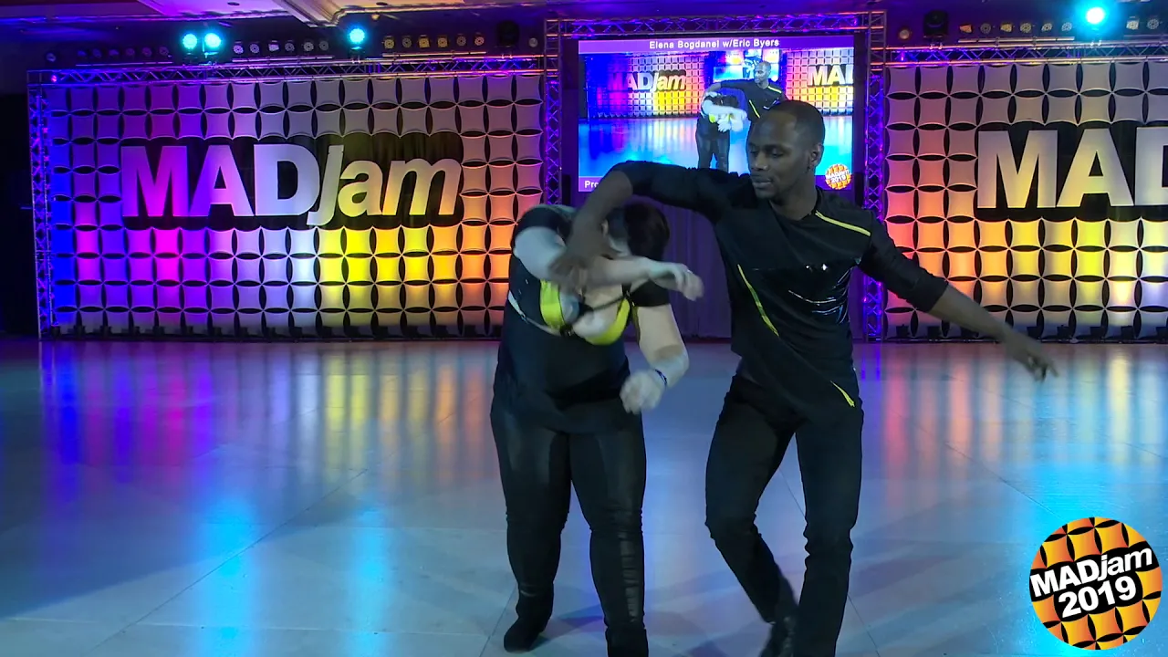 MADjam 2019 Pro Am Spotlight Follower Elena Bogdanel with Eric Byers
