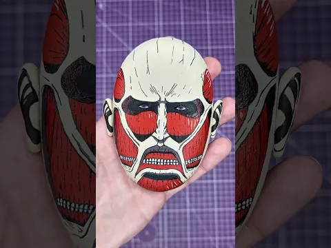 PINTO al Titán Colosal de Attack On Titan en una piedra 🪨