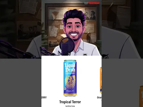 “Liquid Death 💀 — Paani ya Party Drink? | Water ka Rock-Star Version!” #videnman #water - YouTube thumbnail