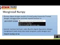 Matriks dengan menggunakan Numpy di Python