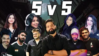 Streamers Battle 5 v 5 Custom Room | Valorant Live Stream India
