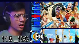 ردة فعل الوجيه على ون بيس الحلقة 115 إلى 130 