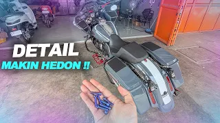 GANTI BAUT BANGUNAN JADI BAUT TITANIUM DI HARLEY ROADGLIDE !!