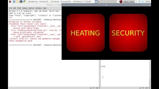Heating Security Control Part 3 - Raspberry Pi coding python tkinter gui