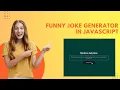 Build your own random joke generator using dad jokes API in javascript