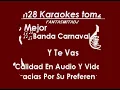 y te vas pista musicalY TE VAS banda carnaval tom28 karaoke