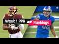 Week 1 Fantasy TE PPR Rankings