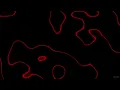 10-Hour Glowing Red Abstract Wallpaper - Dynamic Liquid-Inspired Background