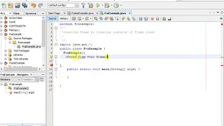 creating Frame by creating instance of Frame class in java