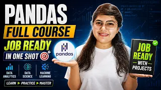 Pandas Full Course Python Pandas for Data Science Machine Learning Job Ready with Projects