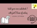 How to create an book using python python projects