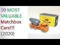 Rarest MATCHBOX Cars 2020 Vintage Matchbox Collectible Toys and Current Price Guide