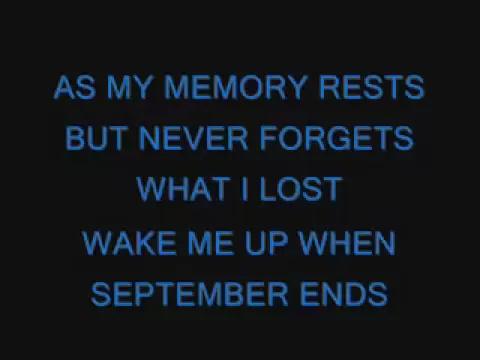 Download MP3 Green Day-Wake Me Up When September Ends lyrics
