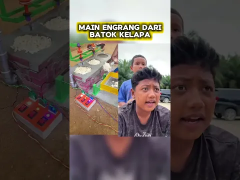 KALIAN BISA MAIN ENGRANG PAKEK BATOK KELAPA ‼️ #asmr #satisfying #fyp