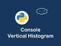 console vertical histogram in python