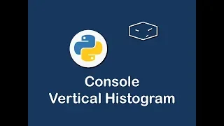 console vertical histogram in python