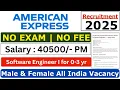 American Express Recruitment 2025 Software Engineer Jobs for Freshers AMEX Hiring Apply Now