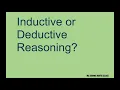 Examples of Inductive vs Deductive Reasoning
