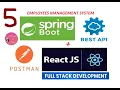 Full Stack Development using Spring Boot React REST API Employee Management System Part-5