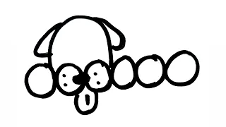 How to draw Dog Using 000000 Number | Dog Drawing Easy for beginners | Dog Drawing Easy Dog 