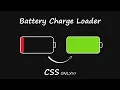 Battery Charge Loader HTML CSS Loader CSS Animation