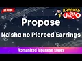 Download Lagu Propose – Naisho no Pierced Earrings (Romaji Karaoke no guide)