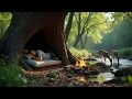 Lagu Building a Hidden Shelter Inside a Giant Tree Stump | Solo Survival in the Wilderness