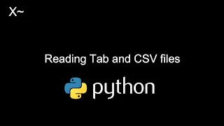 Reading in tab and csv files in Python