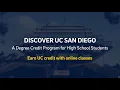 Discover UC San Diego Access University Courses Earn College Credit
