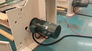 Tissue slitting machine ready for shipping