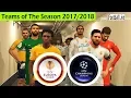 PES 2018 | Team UEFA Champions League vs Team UEFA Europa League | Team of The Season 2017/2018
