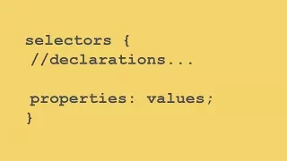 What are Selectors Declarations Properties and Values CSS Tutorials for Beginners
