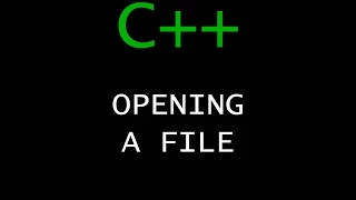 C Programming Tutorial 71 - Opening A File