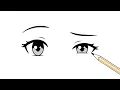 How to Draw Anime Eyes With One Eyebrow Raised