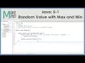 Java 5-1 Random Value with Maximum and Minimum